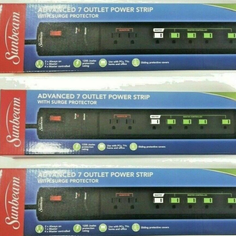 Advanced 7 Outlet Power Strip with Surge Protector